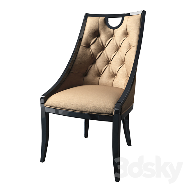 Cavio ArtDeco Line chair 3DS Max Model - thumbnail 1