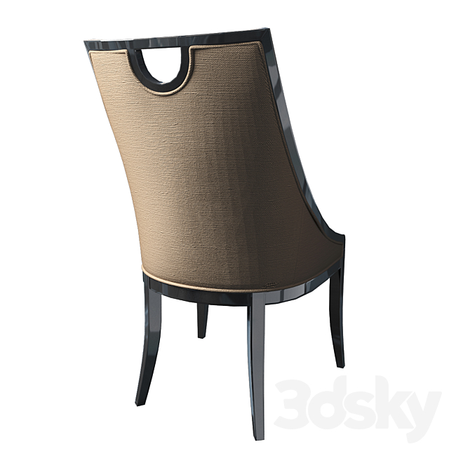 Cavio ArtDeco Line chair 3DS Max Model - thumbnail 2