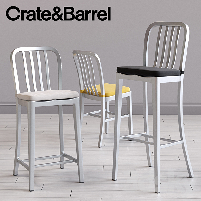 C&B Delta Dinning and Bar Chairs 3DSMax File - thumbnail 1