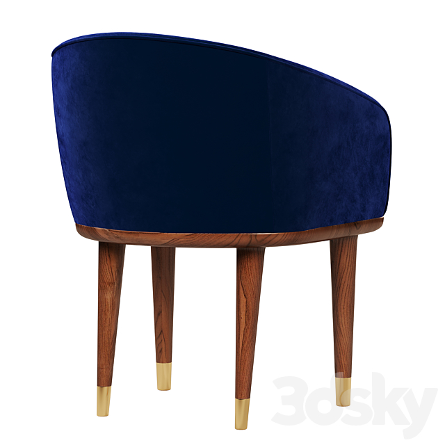 CB2 Viceroy Chair 3DS Max Model - thumbnail 2