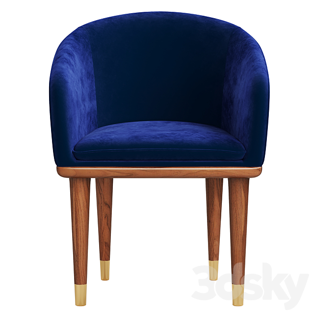 CB2 Viceroy Chair 3DS Max Model - thumbnail 3