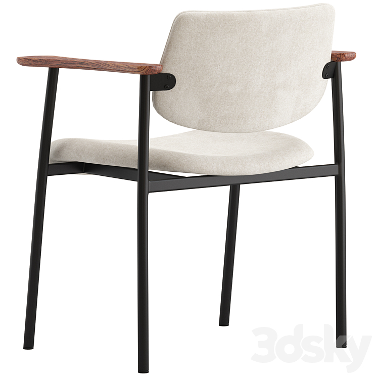 CB2 Warren Chair 3DS Max Model - thumbnail 2