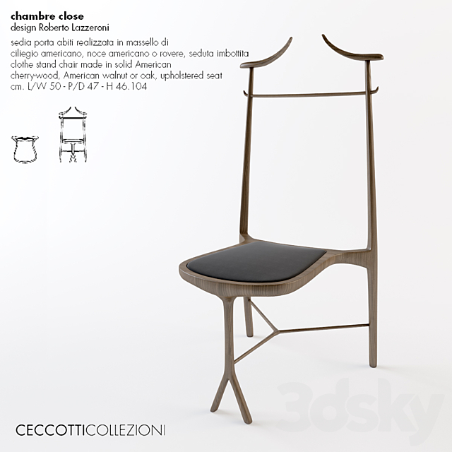 Ceccotti _ Chambre close 3ds Max - thumbnail 1