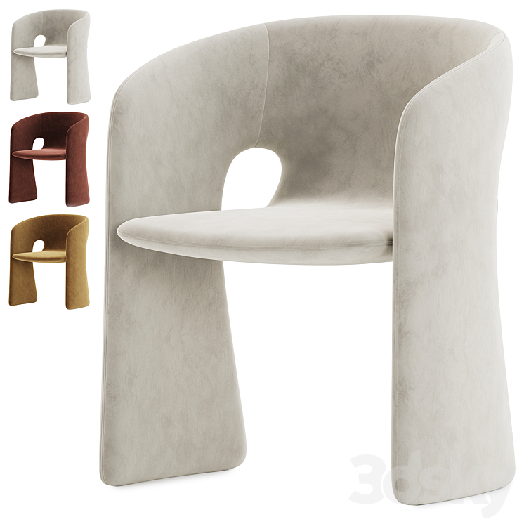 Celeste Dining Chair Roche Bobois 3DS Max Model - thumbnail 1