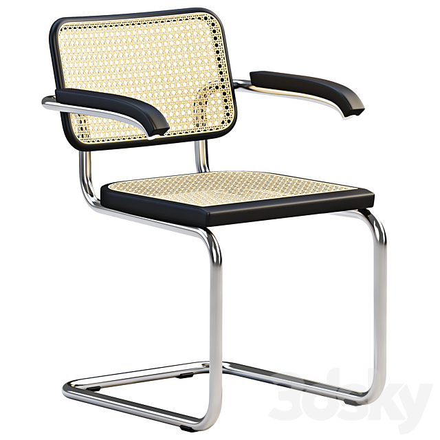 Cesca Chairs B 32 by Marcel Breuer (2 options) 3DS Max Model - thumbnail 2