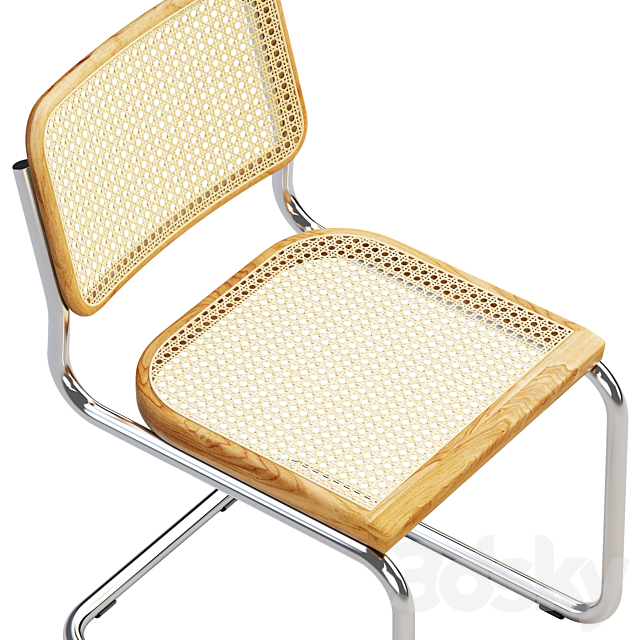 Cesca Chairs B 32 by Marcel Breuer (2 options) 3DS Max Model - thumbnail 3