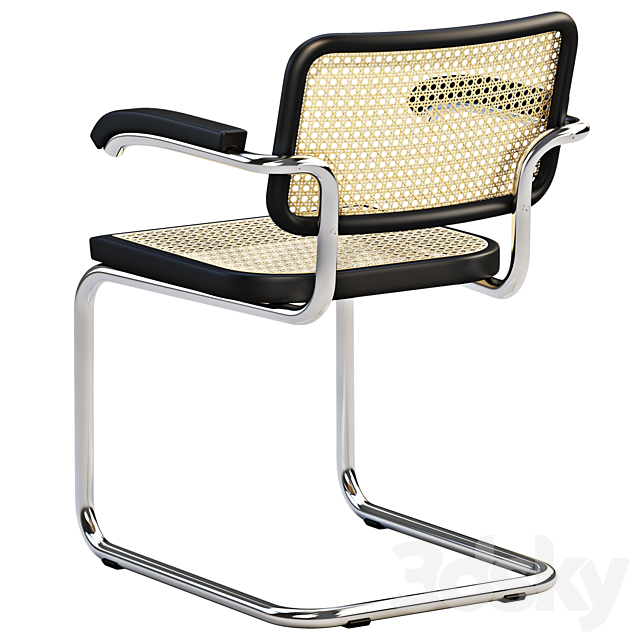 Cesca Chairs B 32 by Marcel Breuer (2 options) 3DS Max Model - thumbnail 4