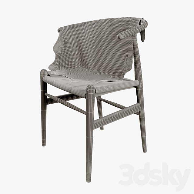 CH24 WISHBONE CHAIR 3DSMax File - thumbnail 3