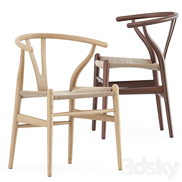 CH24 Wishbone chair by Carl Hansen 3DS Max - thumbnail 1