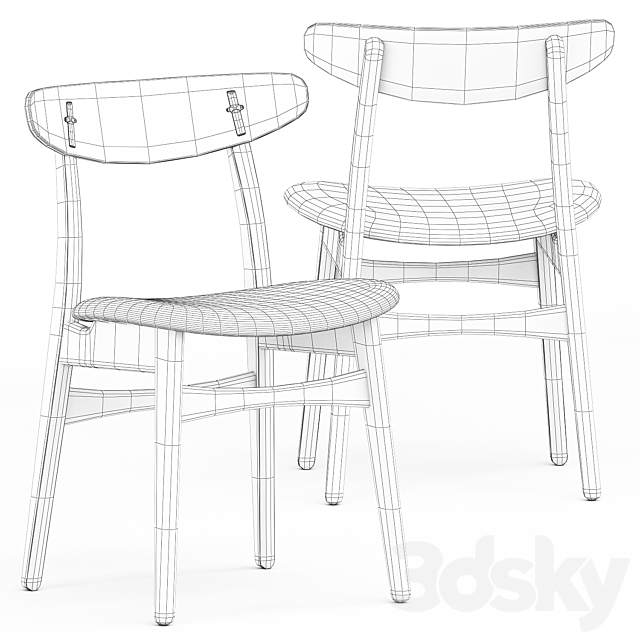 CH30P chair by Carl Hansen 3DS Max Model - thumbnail 5