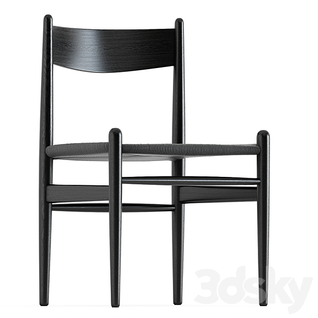 CH36 chair and CH37 chair by Carl Hansen 3DS Max Model - thumbnail 4