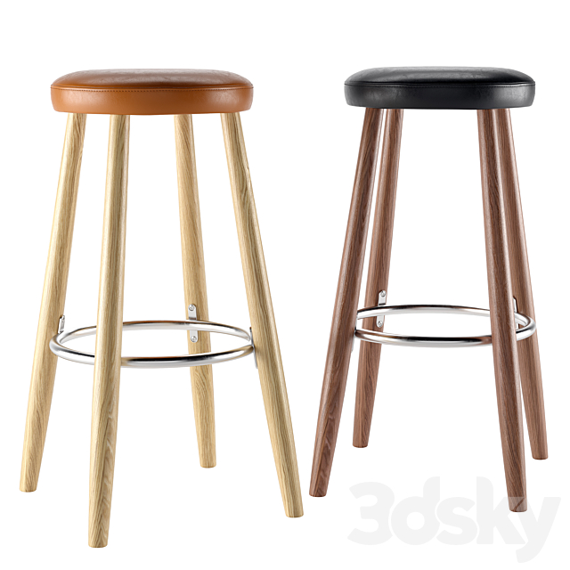 CH56 & CH58 Bar Stool _ Carl Hansen 3DSMax File - thumbnail 1