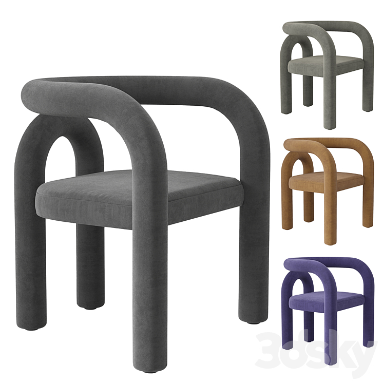 Chair ACIA 3DS Max Model - thumbnail 1