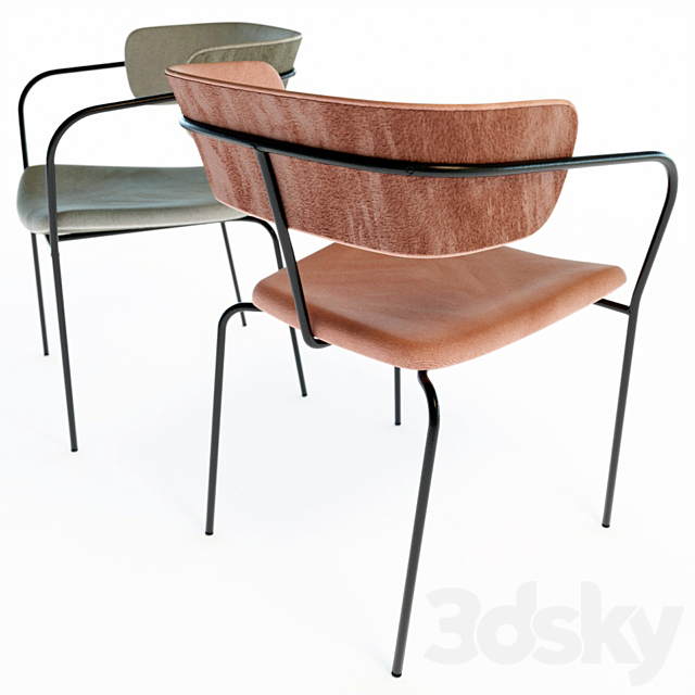 Chair AFM2433S 3ds Max - thumbnail 2