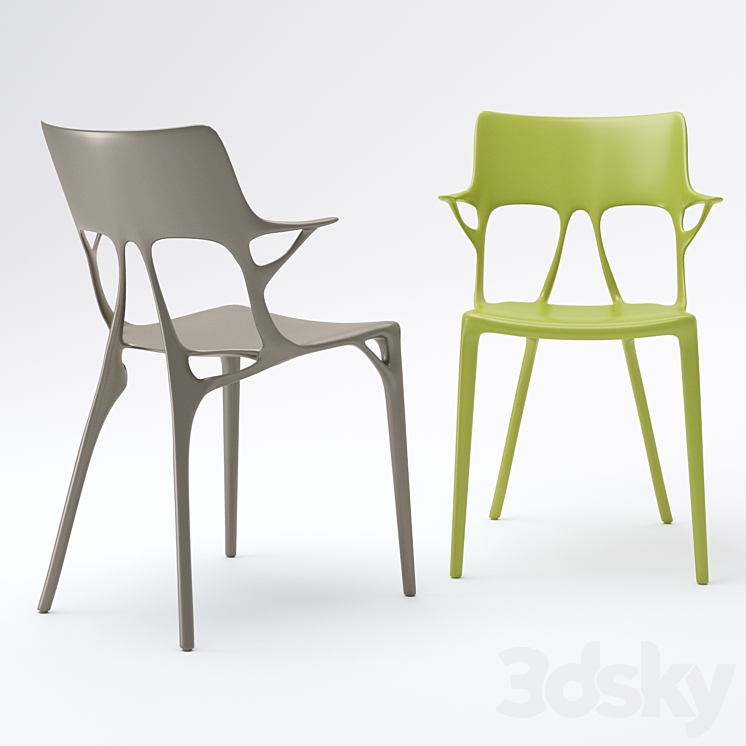 Chair Ai by Kartell 3DS Max Model - thumbnail 2