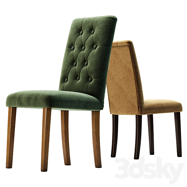 Chair Alban 3DS Max Model - thumbnail 2