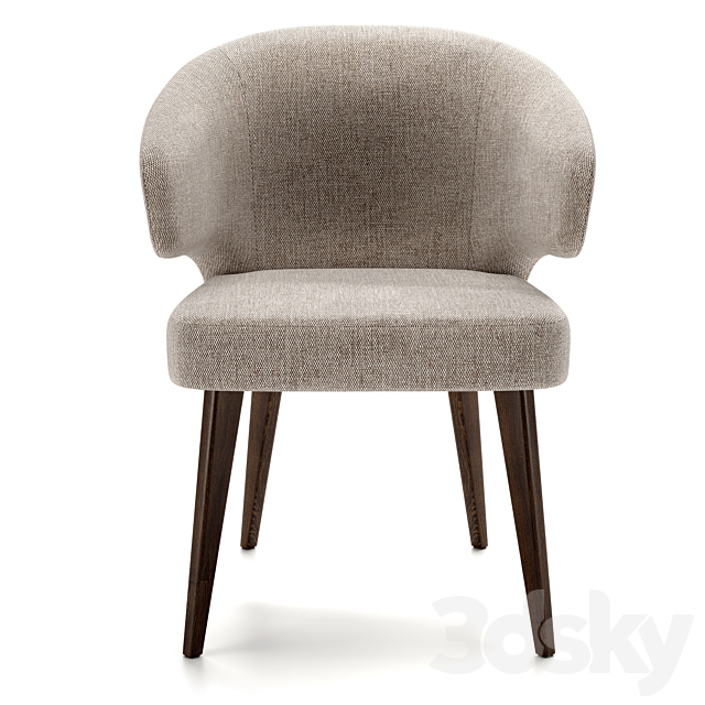 Chair Aston Minotti 3DS Max Model - thumbnail 3