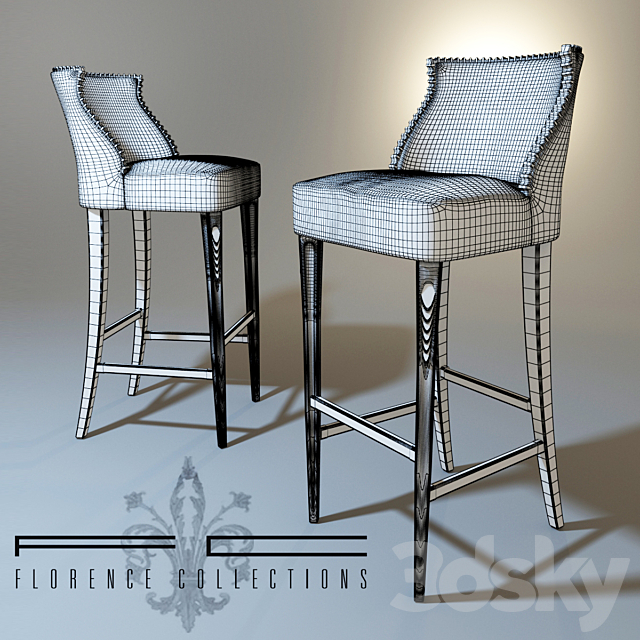 chair bar-Florence Collections 3ds Max - thumbnail 2