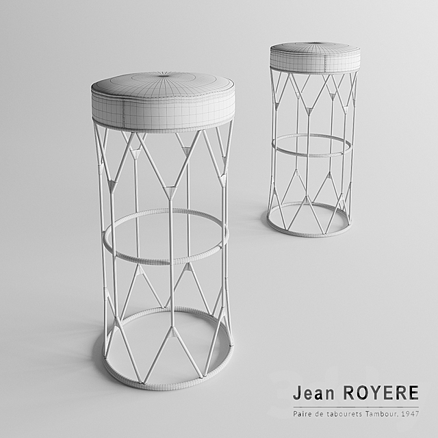 Chair barnyy_Jean ROYERE. 1947 3DSMax File - thumbnail 3