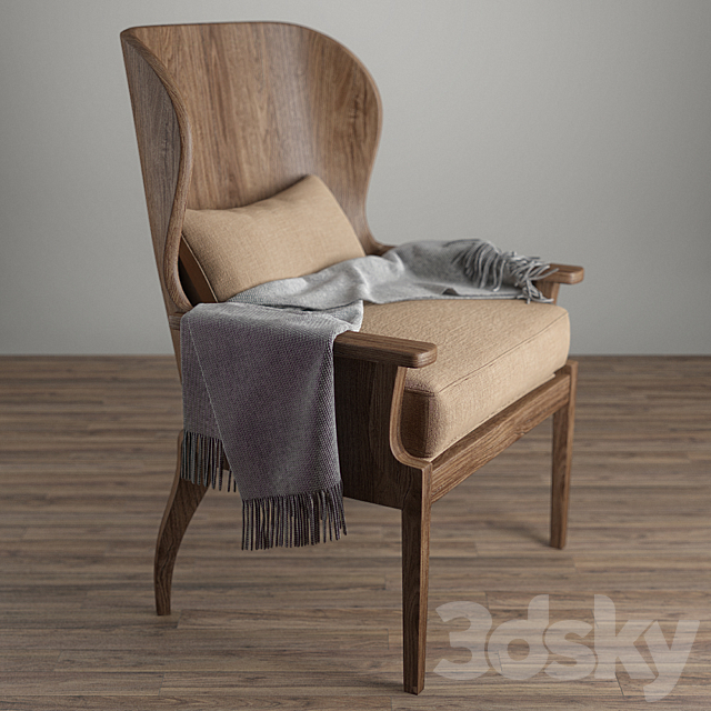 chair beaumont 3DS Max Model - thumbnail 2