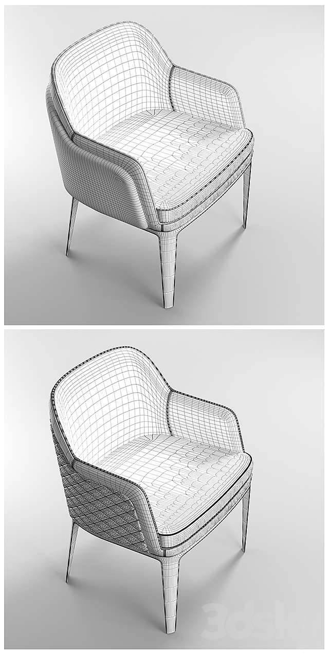 Chair Bentley Kendal Chair 3DS Max Model - thumbnail 3