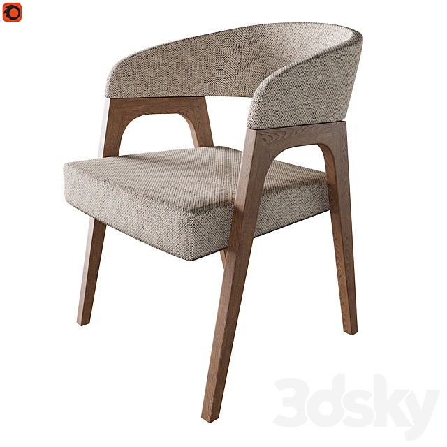 Chair Bern Deephouse 3DS Max Model - thumbnail 2