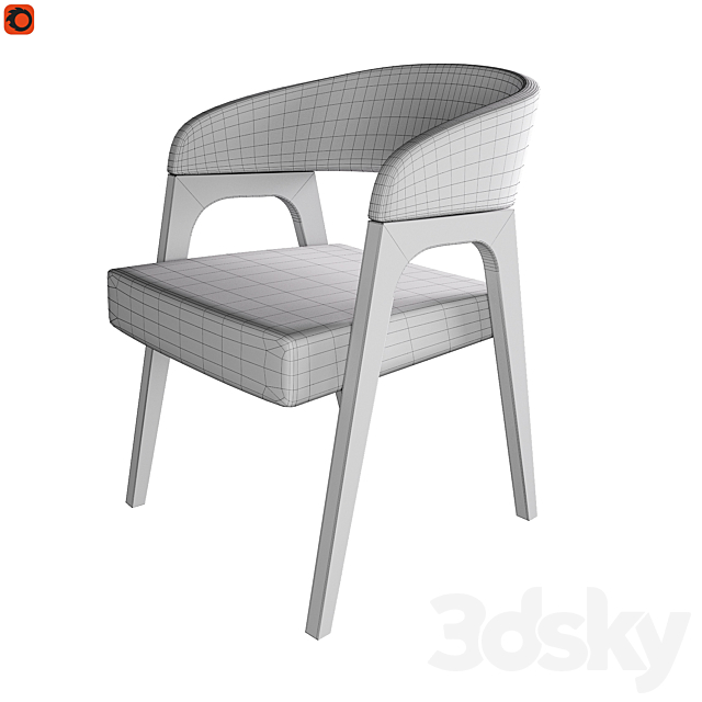 Chair Bern Deephouse 3DS Max Model - thumbnail 3