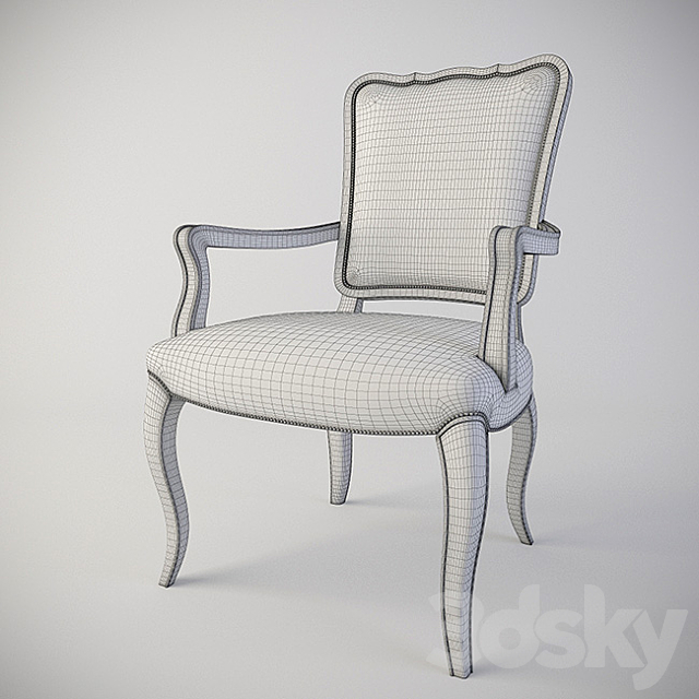 chair Bernhardt Auberge Arm Chair (351-542A) 3DSMax File - thumbnail 3