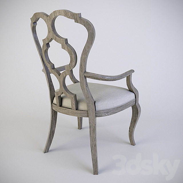 chair Bernhardt Marquesa Arm Chair (359-502) 3DS Max Model - thumbnail 2