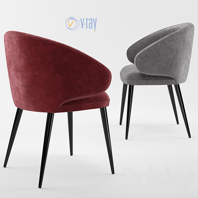 Chair BILBAO. article 53444 53443 (refill) 3ds Max - thumbnail 2