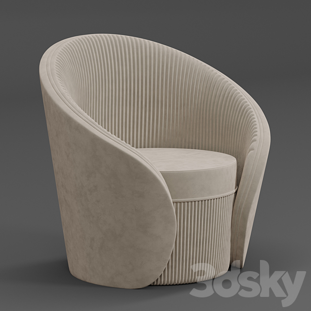 chair bloom 3DSMax File - thumbnail 2