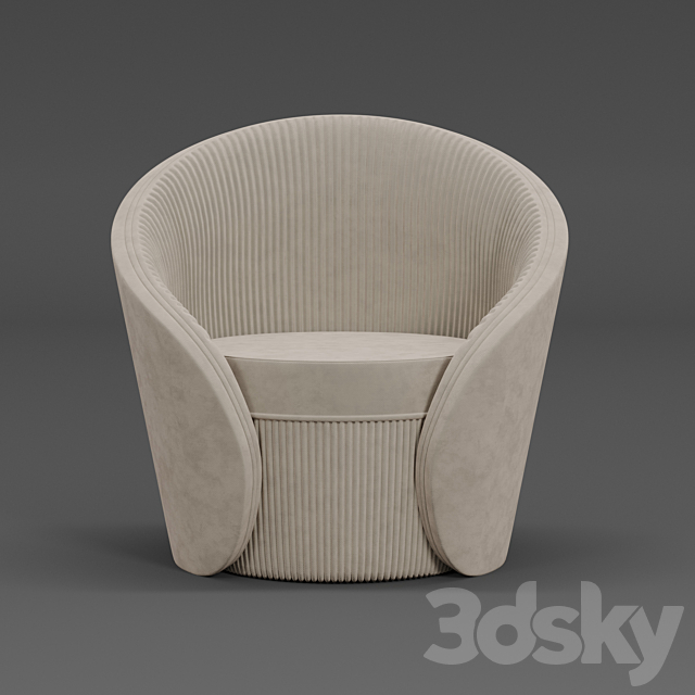 chair bloom 3DSMax File - thumbnail 4