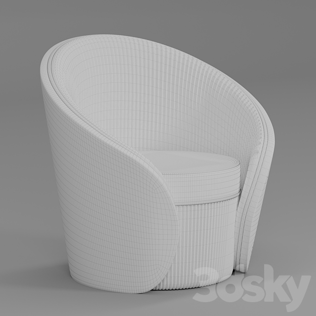 chair bloom 3DSMax File - thumbnail 5