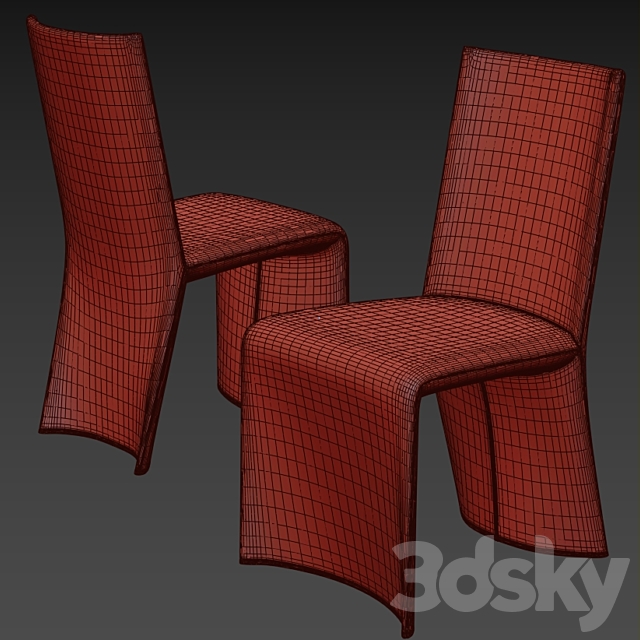 Chair Bonaldo Ketch 3ds Max - thumbnail 3