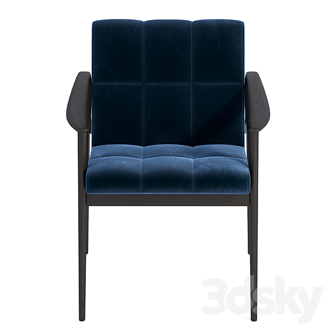 Chair by Minotti 3DS Max Model - thumbnail 3