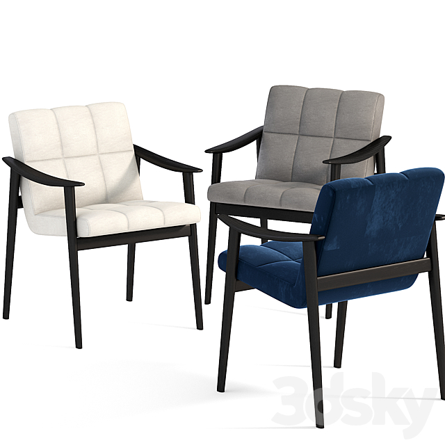 Chair by Minotti 3DS Max Model - thumbnail 4