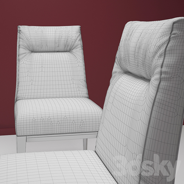 Chair Calligaris Tosca 3DS Max Model - thumbnail 3