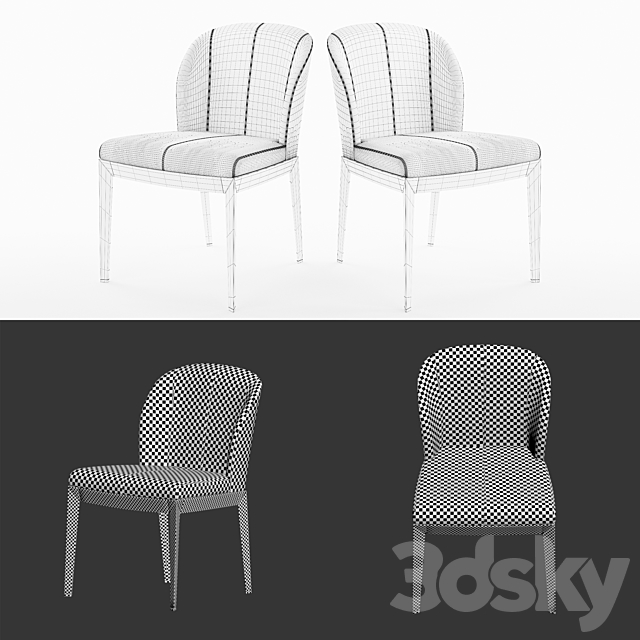 Chair Chair giorgetti normal 3ds Max - thumbnail 3