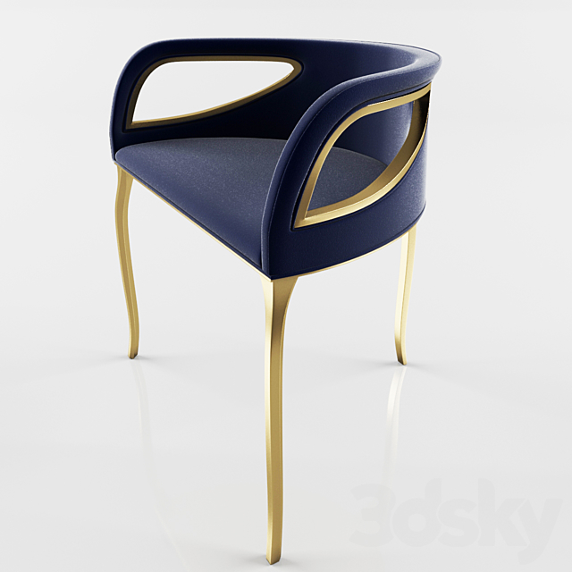 chair CHANDRA (KOKET Fabric Collection) 3DS Max Model - thumbnail 2