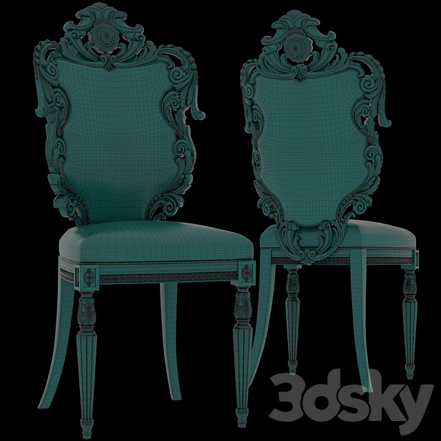 Chair Corella Arredamento 3ds Max - thumbnail 2