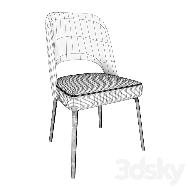 chair Dean 3DS Max Model - thumbnail 3