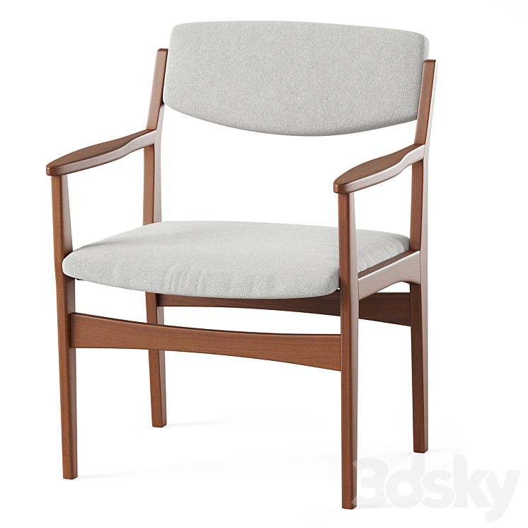 Chair Denmark 3DS Max Model - thumbnail 1