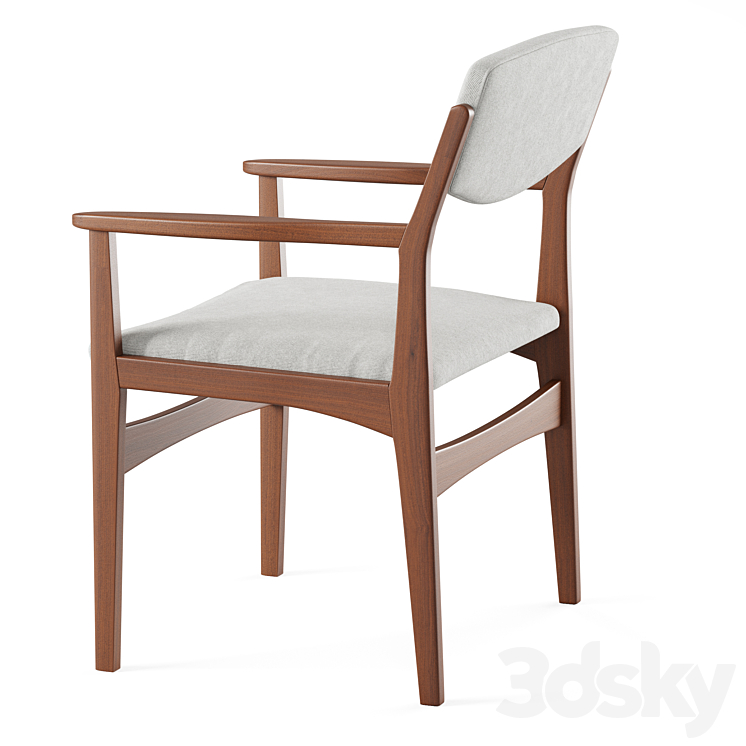 Chair Denmark 3DS Max Model - thumbnail 2