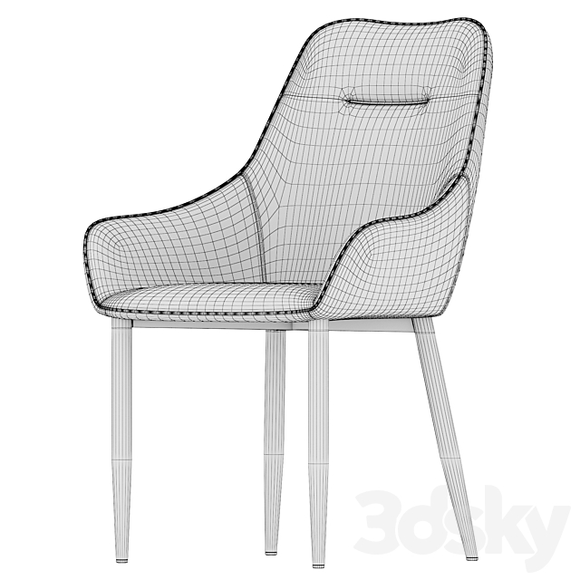 Chair Diana Velor 3DSMax File - thumbnail 5