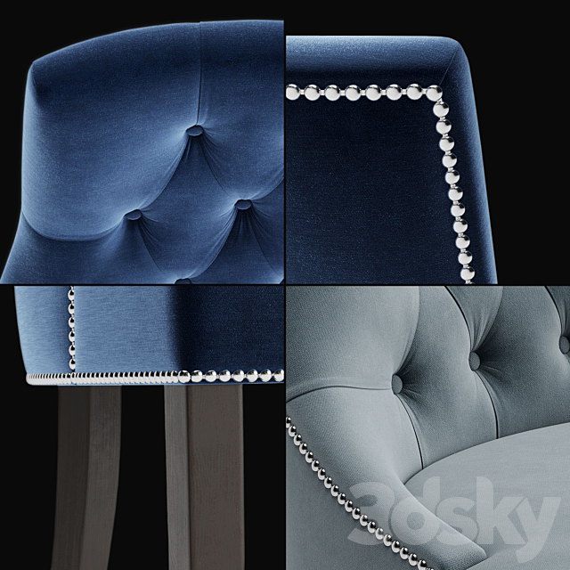 Chair Dining A 3DS Max Model - thumbnail 2