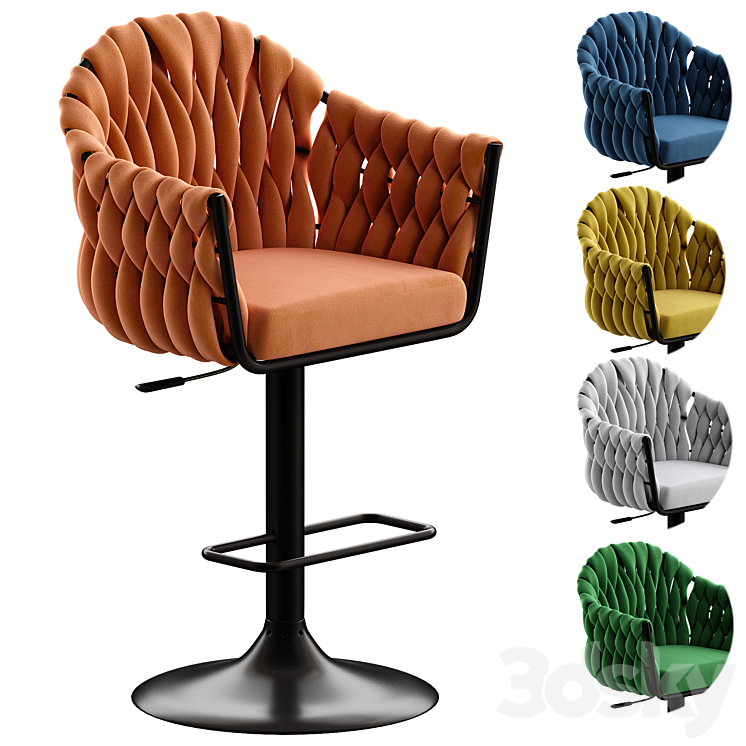 Chair DOBRIN Leon LM 9690 3DS Max Model - thumbnail 1