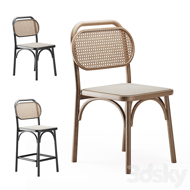 Chair Doriane 3DS Max Model - thumbnail 1