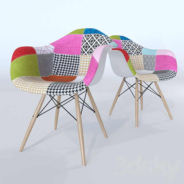 Chair Eames DAW Patchwork 3DSMax File - thumbnail 1