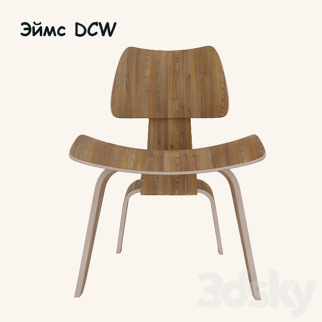 Chair Eames DCW 3DSMax File - thumbnail 2