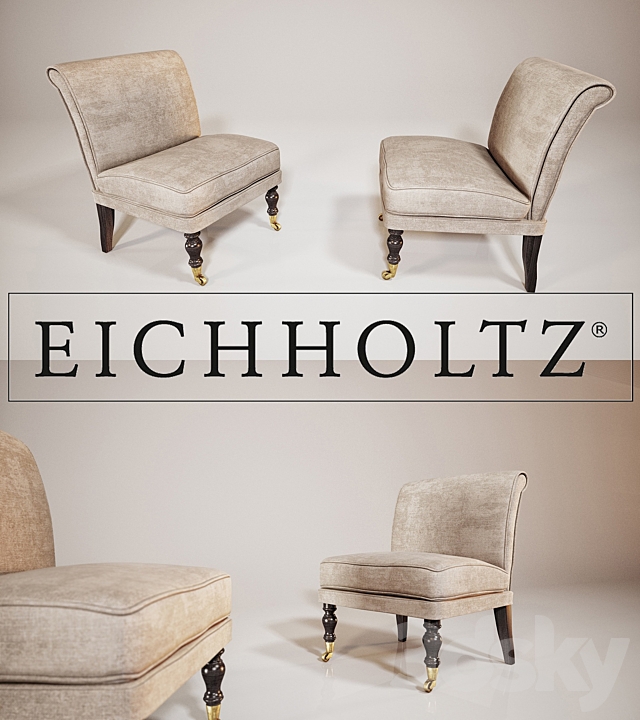 chair eichholtz 3DS Max Model - thumbnail 2